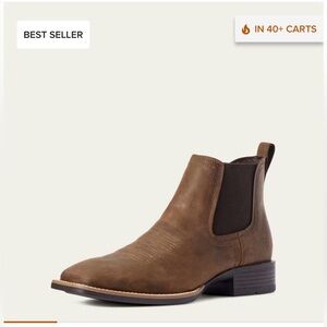 Booker Chelsea Wide Square Toe Western Boot Camp